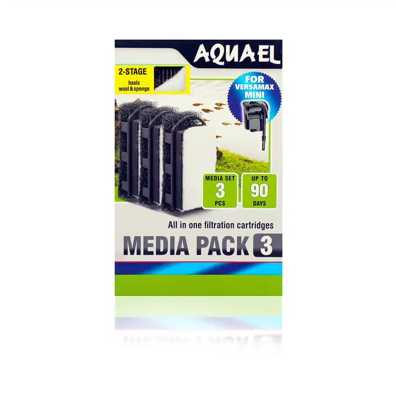 Ersatzfilter für Aquael Versamax Mini Rucksackfilter - 3er Pack: Sorge für sauberes Wasser in deinem Aquarium 1